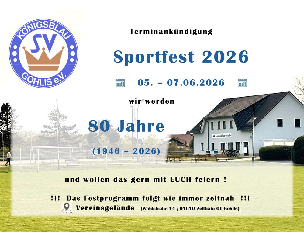 Sportfest Vorankundigung 2026 2